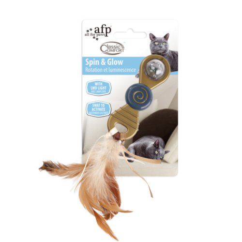 Игрушка (All For Paws) 2378 Modern Спиннер с перьями 27*6*8см для кошек (1/48)