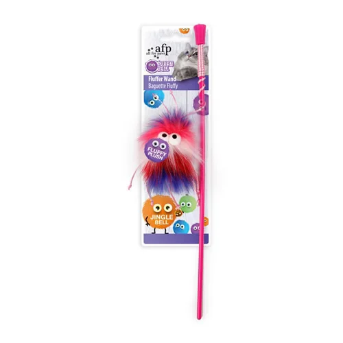 Игрушка (All For Paws) 2807 Furry Ball Дразнилка Флаффер красная с кошачьей мятой и колокольчиком для кошек (1/16/48)