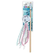 Игрушка (All For Paws) 2916 Knotty Habit Дразнилка Шарик голубой с колокольчиком 34*6см для кошек (1/48)