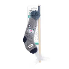 Игрушка (All For Paws) 2972 Sock Дразнилка Носок серый с кошачьей мятой для кошек 122*8,5*5,5см (1/48)