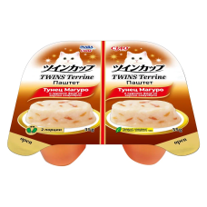 Inaba Ciao Twins Terrine 0,07кг (35г*2шт) RU1203 Паштет для кошек тунец Магуро и куриное филе со вкусом кацуобуси