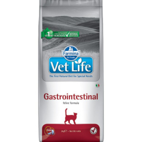 Farmina (Фармина) Vet Life Cat Gastrointestinal 2кг ЖКТ заболевания сухой для кошек (5060)