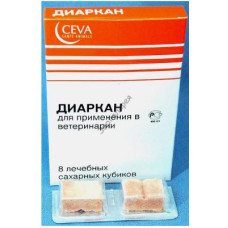 Диаркан (CEVA) для лечения диареи кошек и собак, 8 сахарных кубиков (ЛИЦЕНЗИЯ)