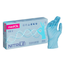 Перчатки (Blue Sail) mediOk OPTIMA смотровые нитриловые, голубой, XL (50 пар/упак)