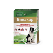 Бинакар (Пчелодар) капли на холку для собак до 20кг 4 пип.*2мл (ЛИЦЕНЗИЯ)