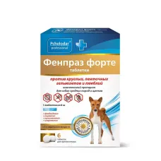 Фенпраз форте (Пчелодар) для средних собак и щенков 6таб.