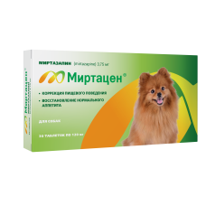 Миртацен таблетки 3,75 мг 30 таб для собак (ЛИЦЕНЗИЯ)