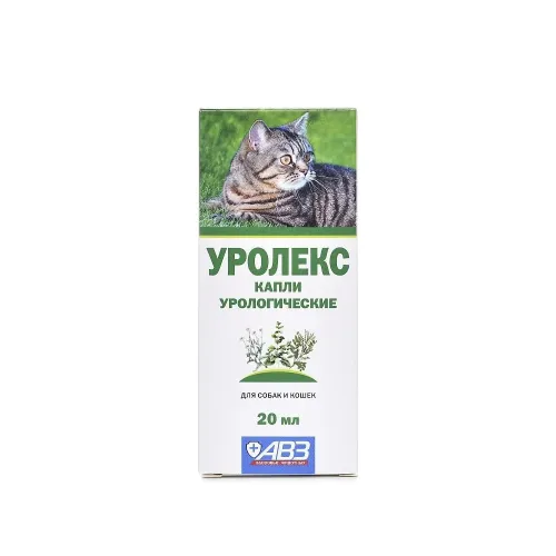Уролекс (АВЗ) 20мл капли урологические для профилактики и лечения заболеваний почек для кошек и собак (ЛИЦЕНЗИЯ)